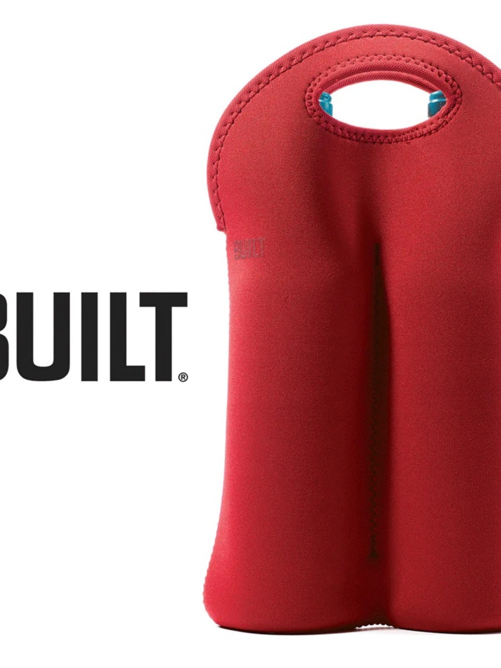 BUILT NY red  Neoprene Tote Bag
